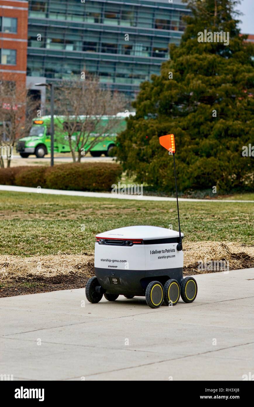 Fairfax, Virginia, USA January 29, 2019 An autonomous food delivery