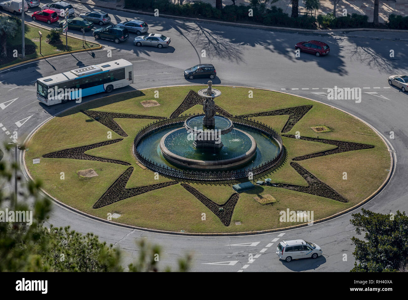 Roundabout With Fountain Stock Photos & Roundabout With Fountain Stock