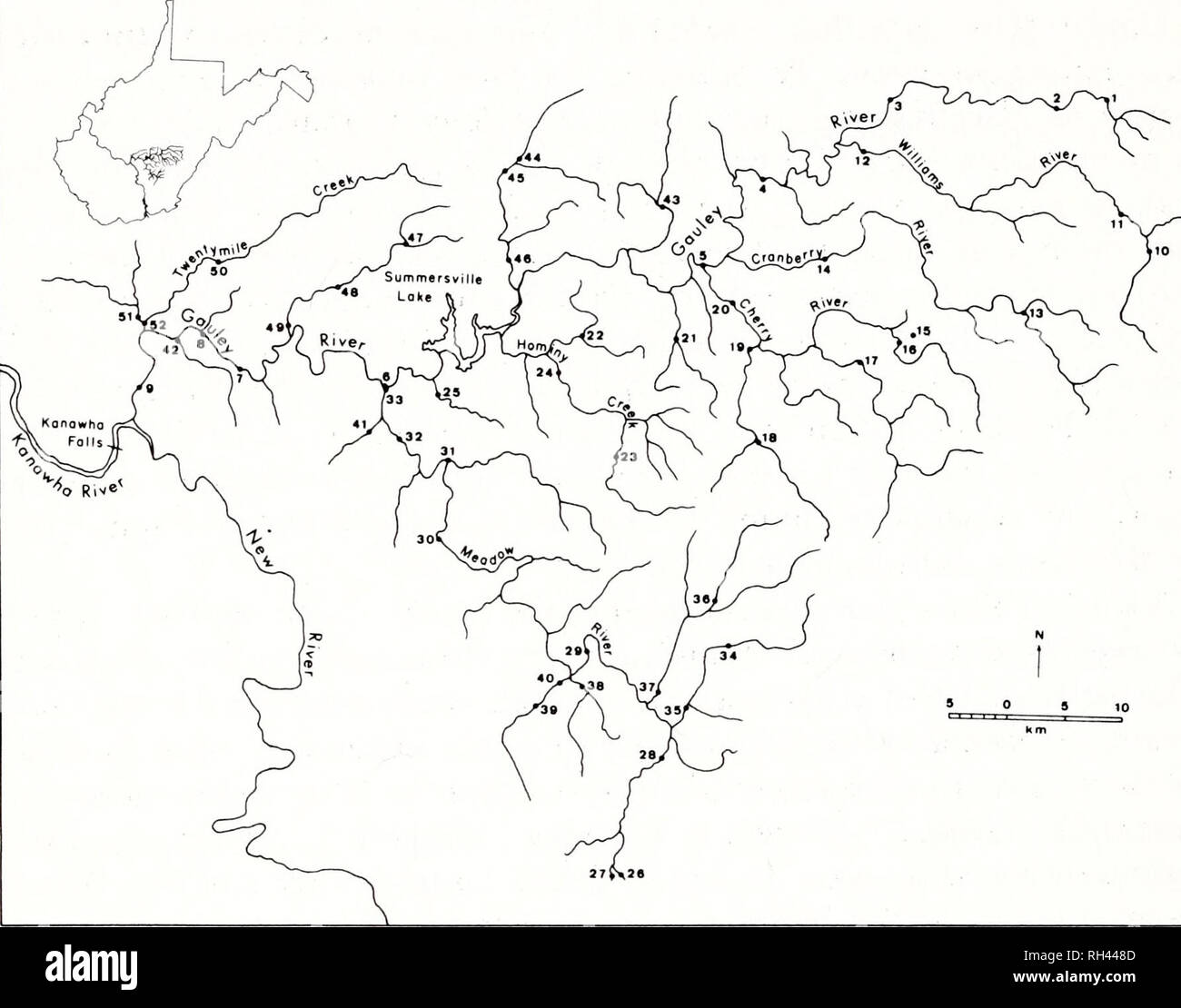 Brimleyana Zoology Ecology Natural History 50 Charles H Hocutt Robert F Denoncourt Jay R Stauffer Jr Fig 1 Map Of Gauley River Drainage West Virginia With Fish Sampling Localities Noted Please Famous for being one of the five children of instagrammer and blogger katie stauffer. alamy