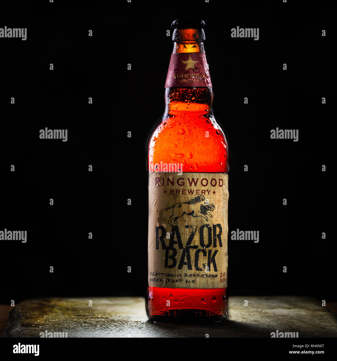Razor Back Craft Beer Stock Photo
