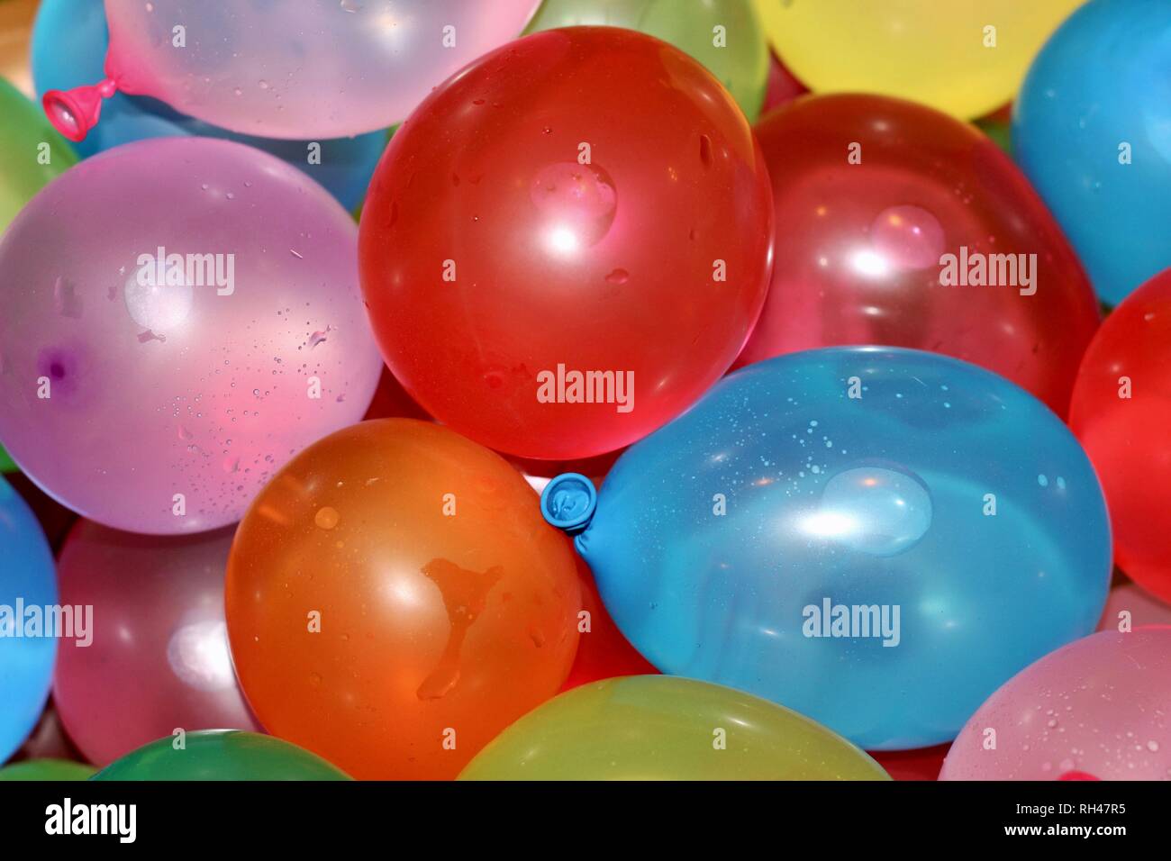 Little Colorful Water Balloons Background Macro Stock Photo Alamy