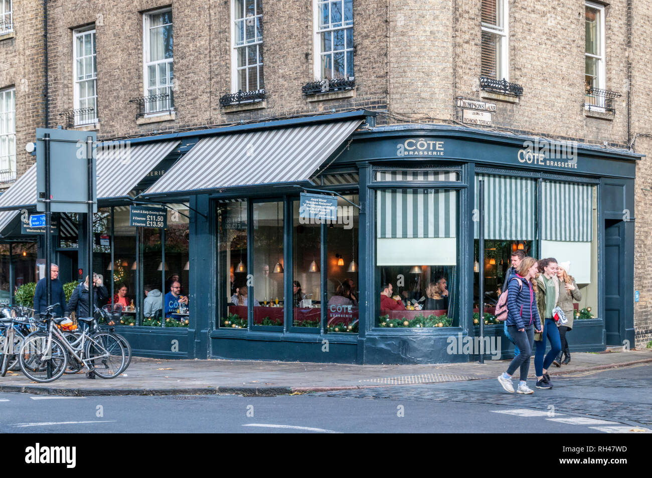 A branch of Côte French restaurants in Cambridge. Stock Photo