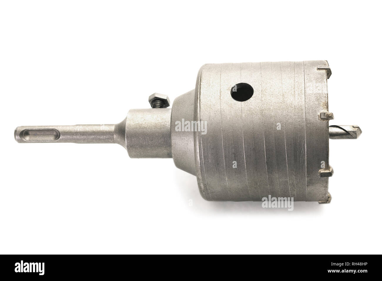 Special core drill for drilling concrete isolated on white background