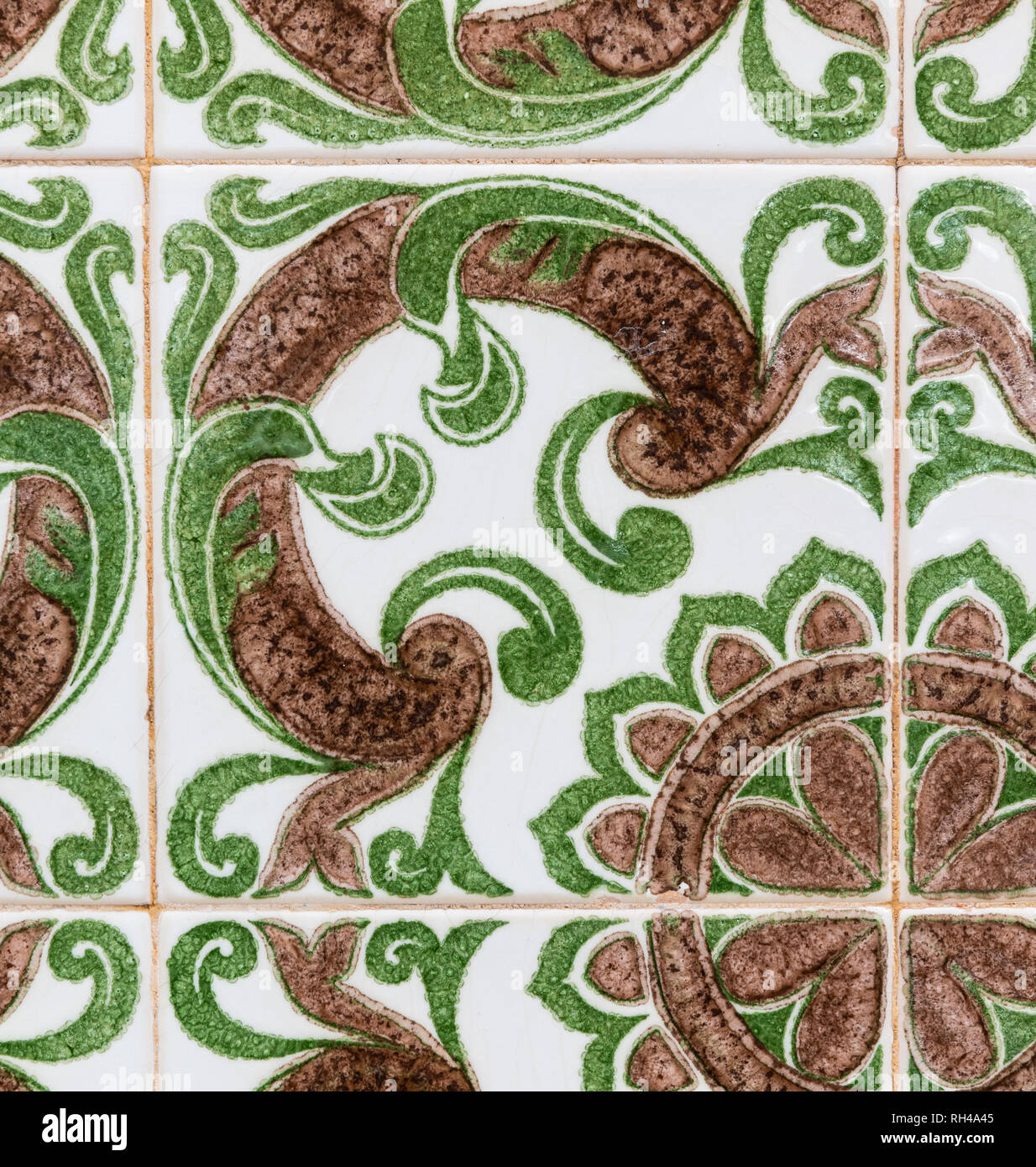 hand made traditional tiles in Portugal Stock Photo Alamy