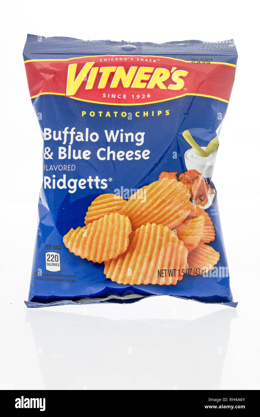 Winneconne, WI 23 January 2019 A package of Vitners buffalo wing and