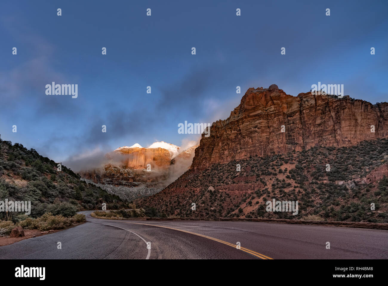 ZION NATIONAL PARK ROAD TO ZION Stock Photo Alamy