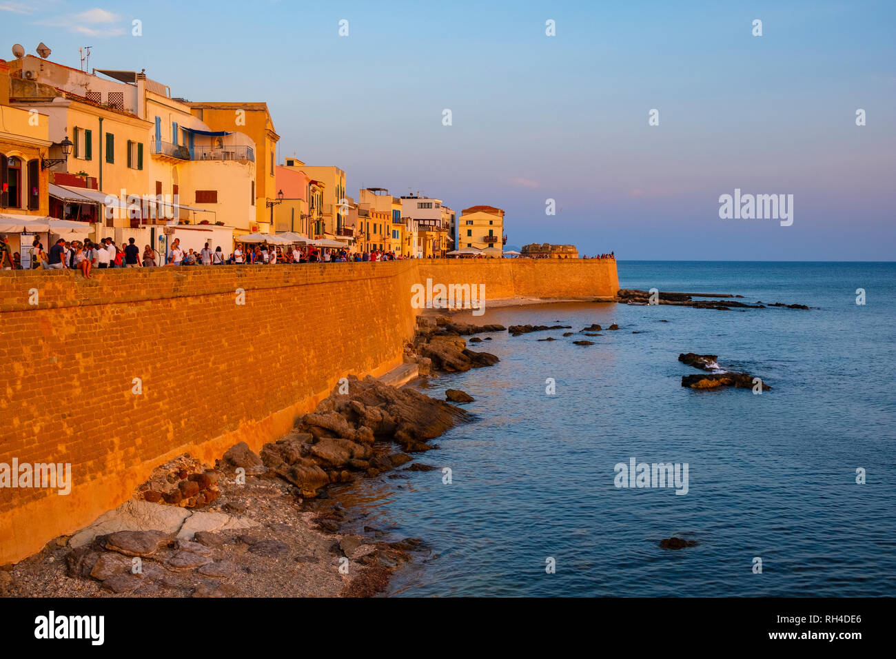 Alghero Sardinia Italy 2018 08 10 Summer Sunset View Of The alghero-sardinia-italy-2018-08-10-summer-sunset-view-of-the