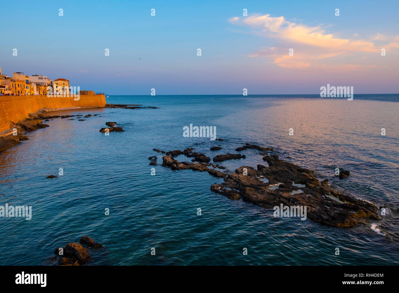 Alghero Sardinia Italy 2018 08 10 Summer Sunset View Of The alghero-sardinia-italy-2018-08-10-summer-sunset-view-of-the
