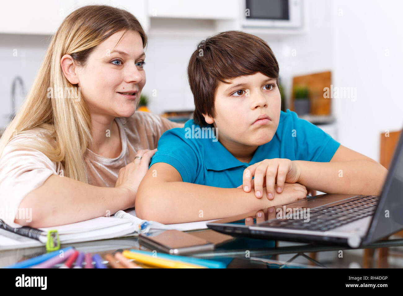 Mommy Helping Son