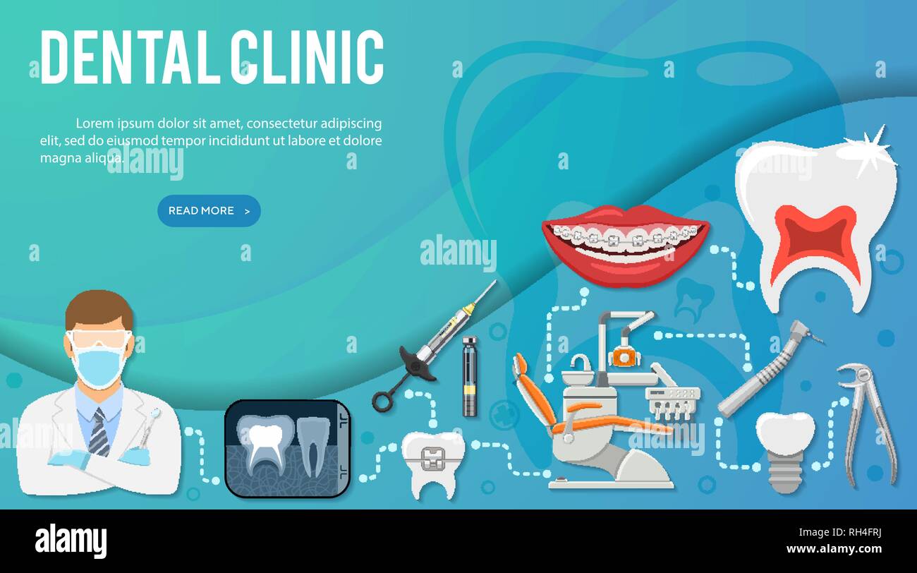 Dental Clinic Infographics Stock Vector Image & Art Alamy