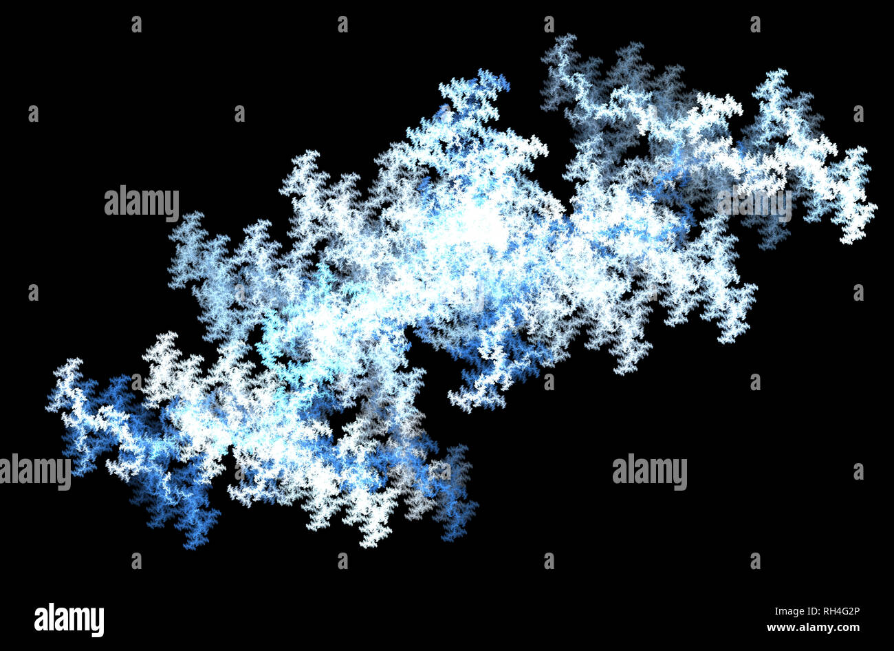Blue white fractal pattern background. Fantasy pattern texture. Digital ...