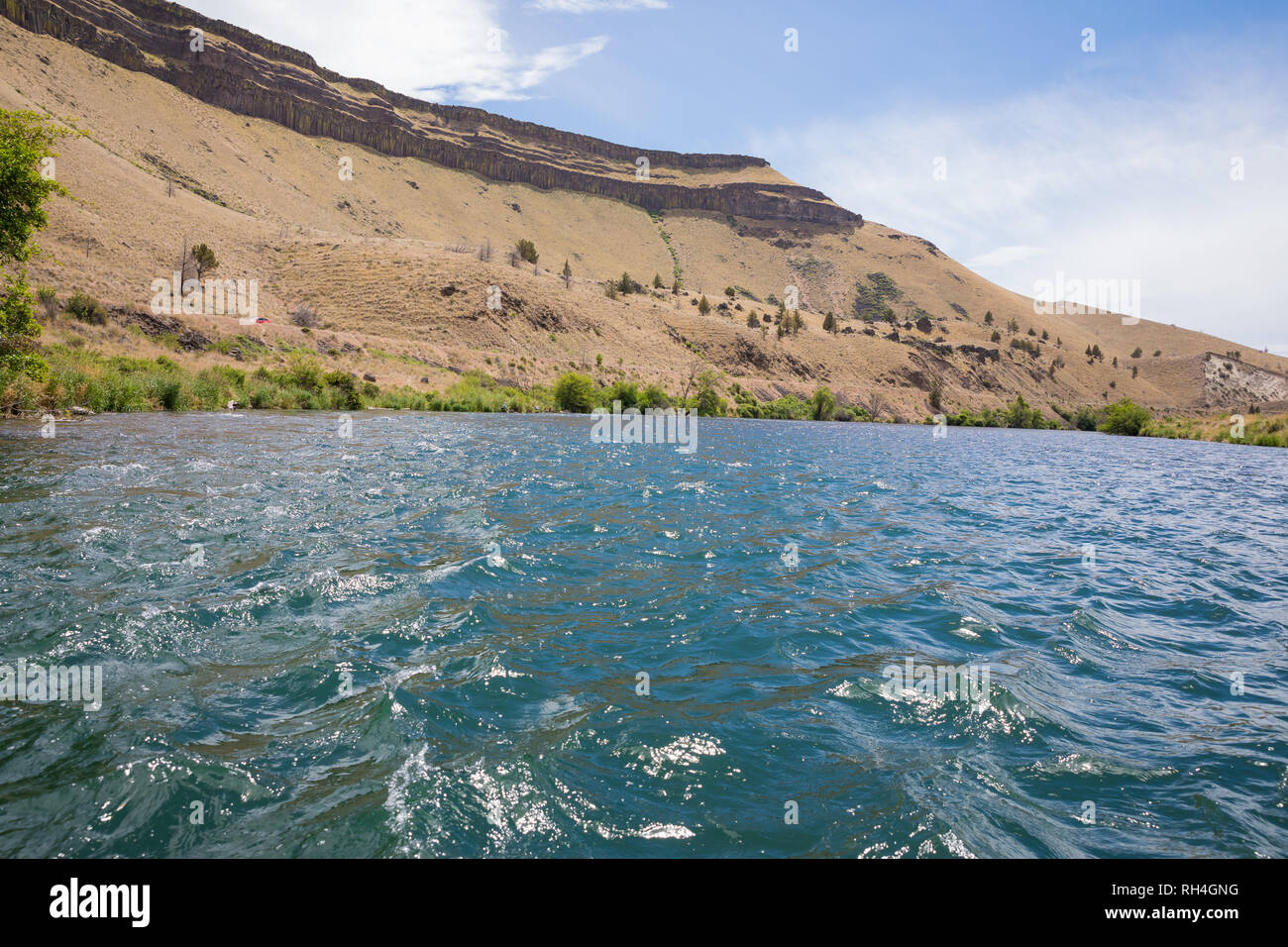 Landscape scenic of the Lower Deschutes River in the Wild and Scenic