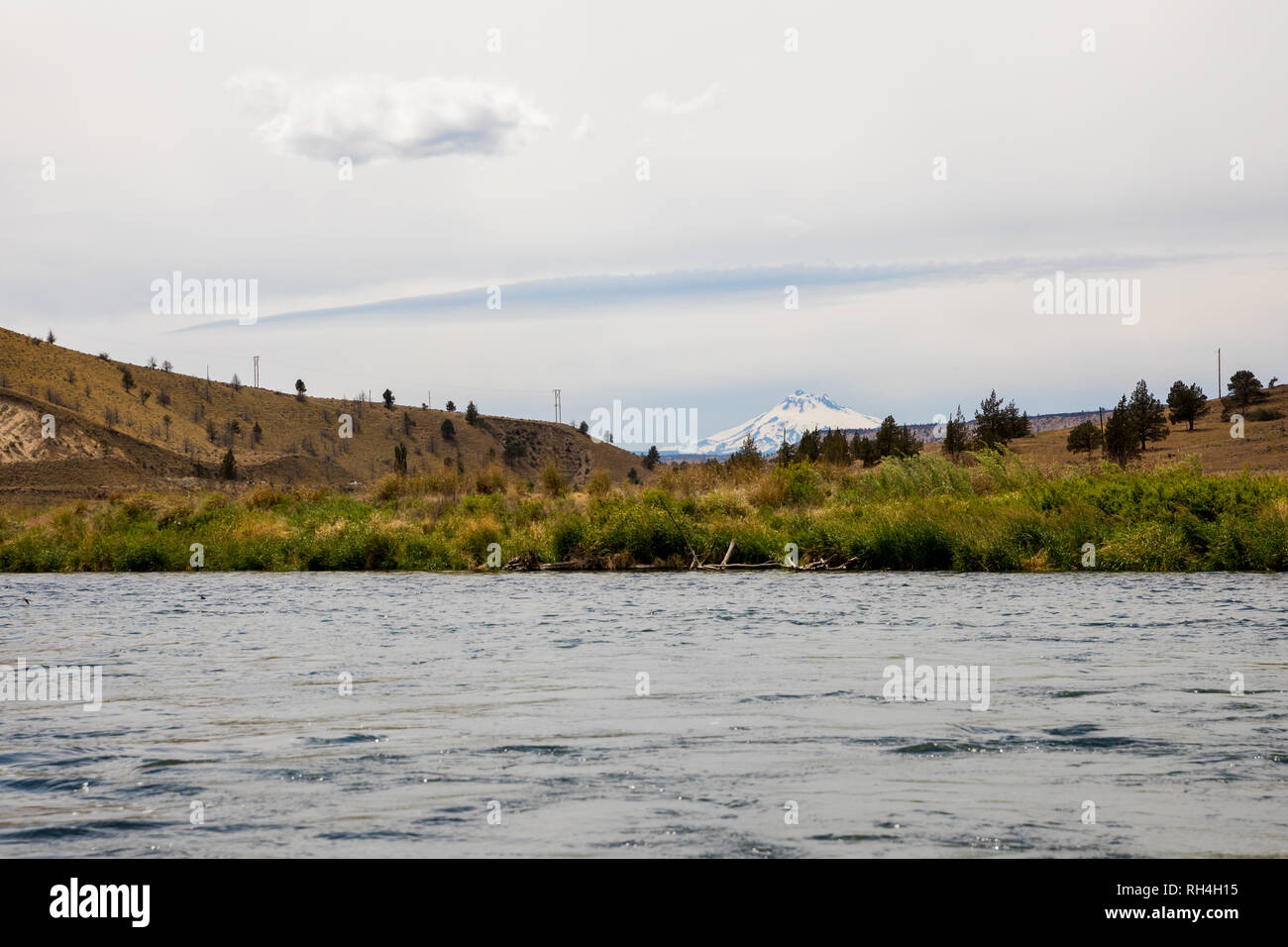 Landscape scenic of the Lower Deschutes River in the Wild and Scenic