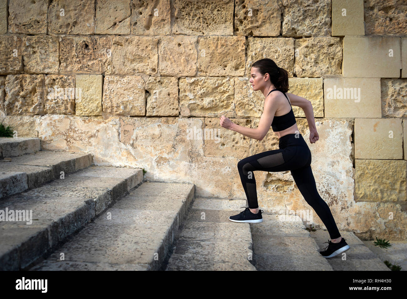 Running up stairs exercise hires stock photography and images Alamy