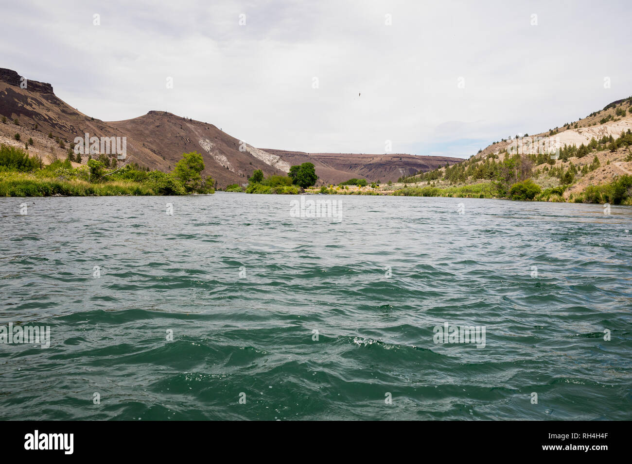 Landscape scenic of the Lower Deschutes River in the Wild and Scenic
