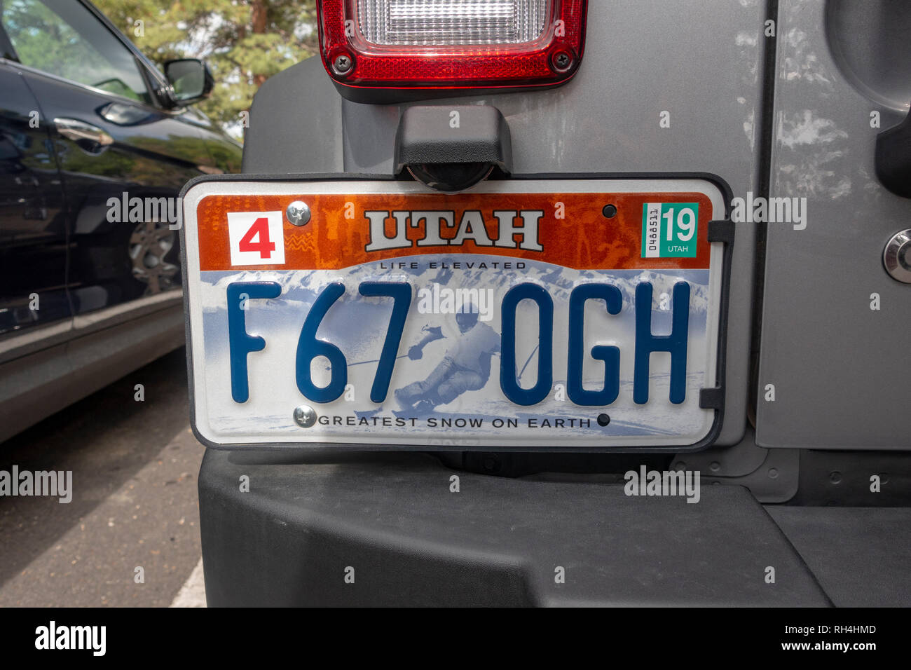 Utah license plate hires stock photography and images Alamy
