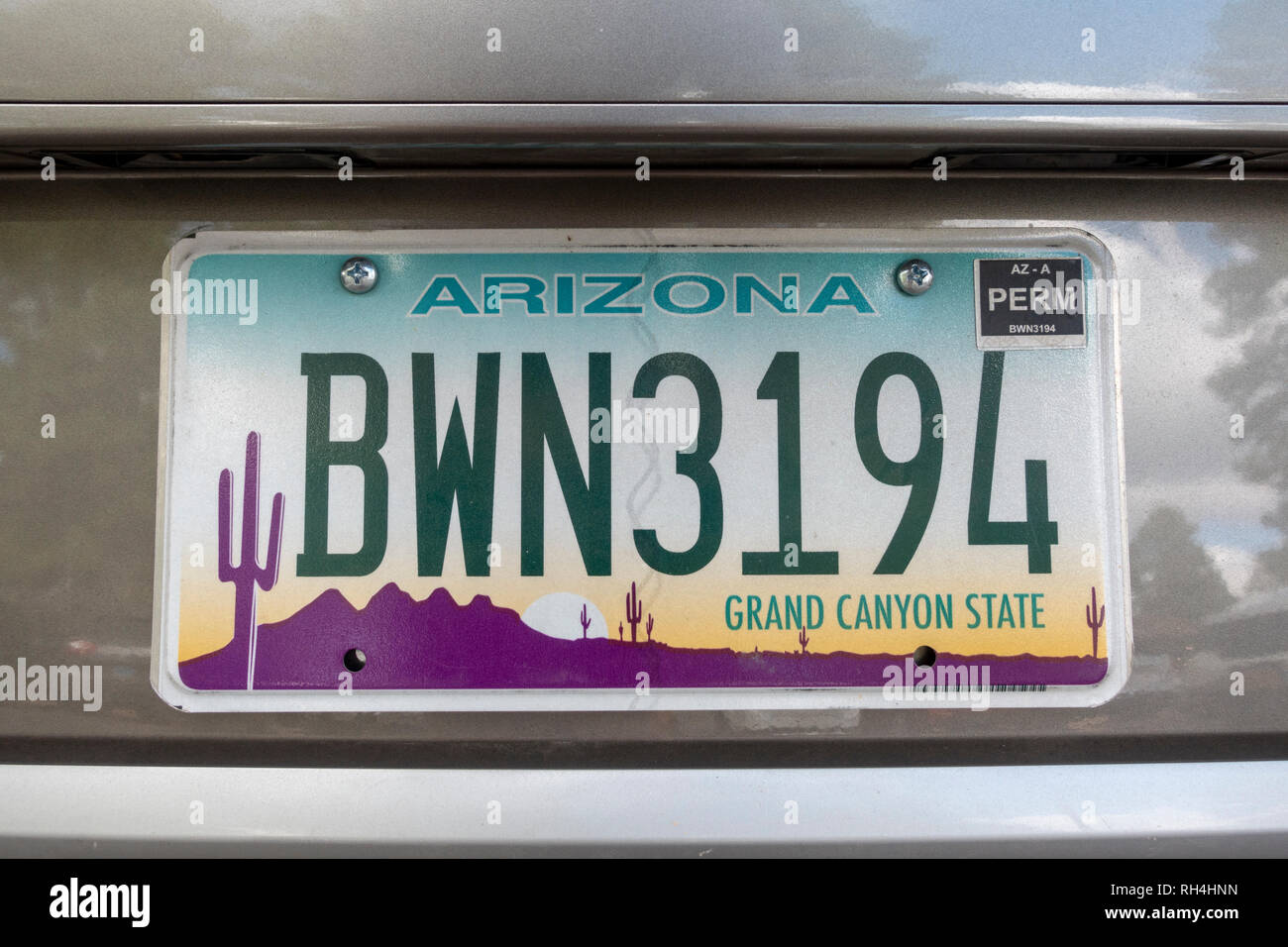 Arizona vehicle registration plate hires stock photography and images