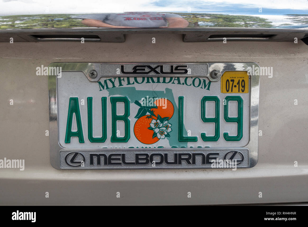Close up of a Florida state license plate, United States Stock Photo - Alamy