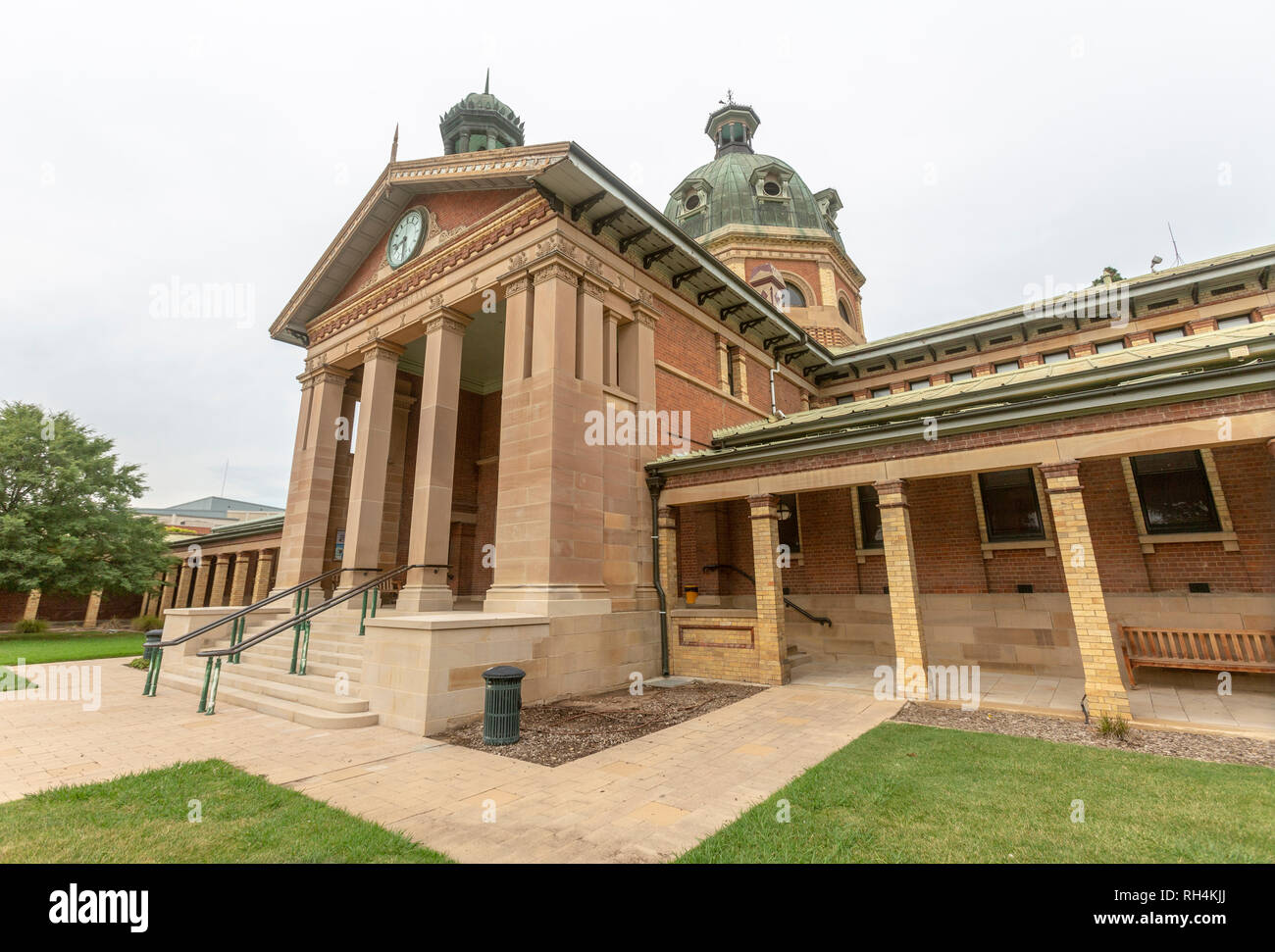 Bathurst district and local court heritage court house in the city centre, central western New South Wales,Australia Stock Photo