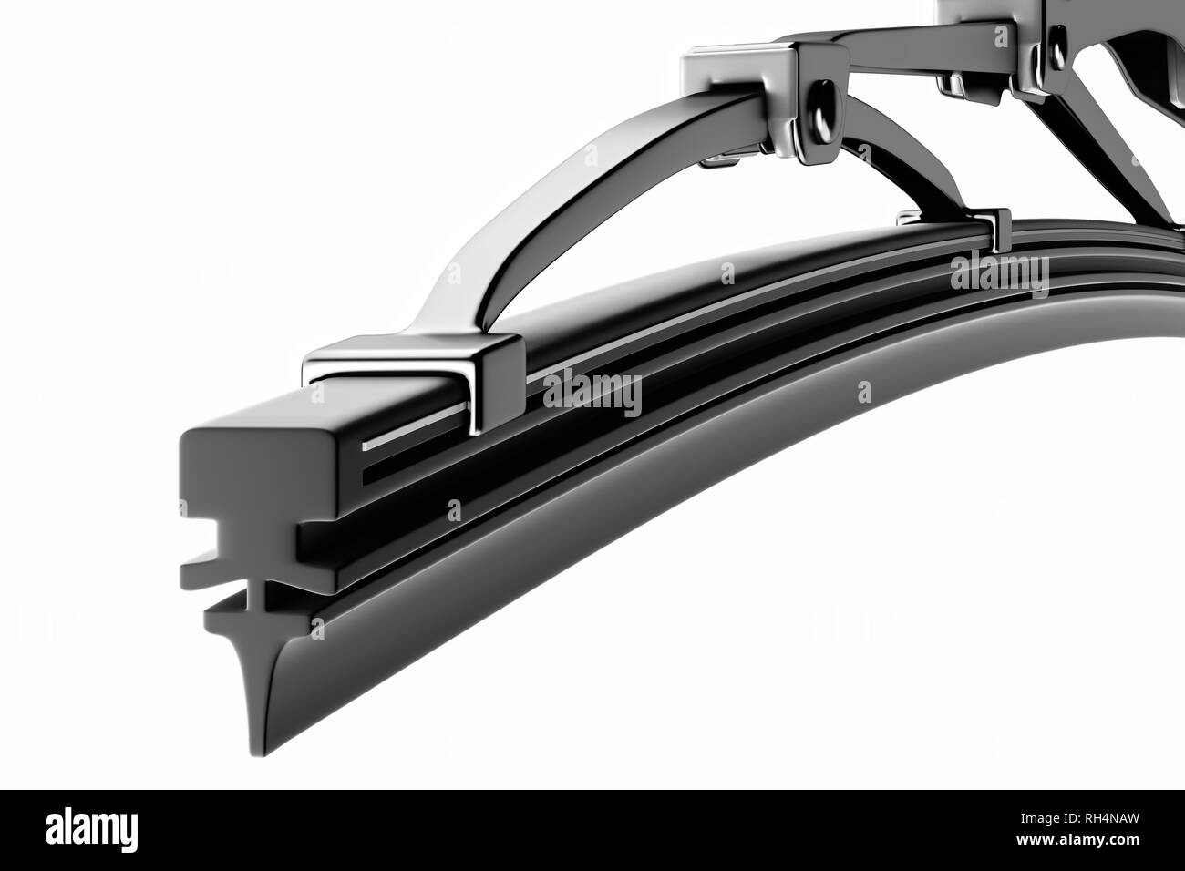3D rendering. Wiper blade for car. Spare parts, auto parts for driver safety Stock Photo