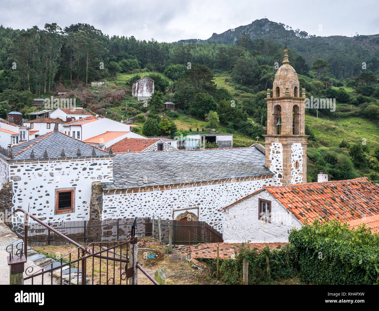 Church of San Andres de Teixido, near Cedeira, Rias Altas, Galicia, Spain Stock Photo