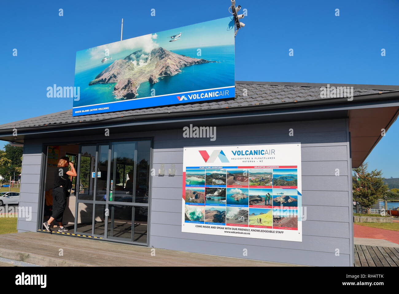 Volcanic Air offers round trips on floating planes and helicopters at