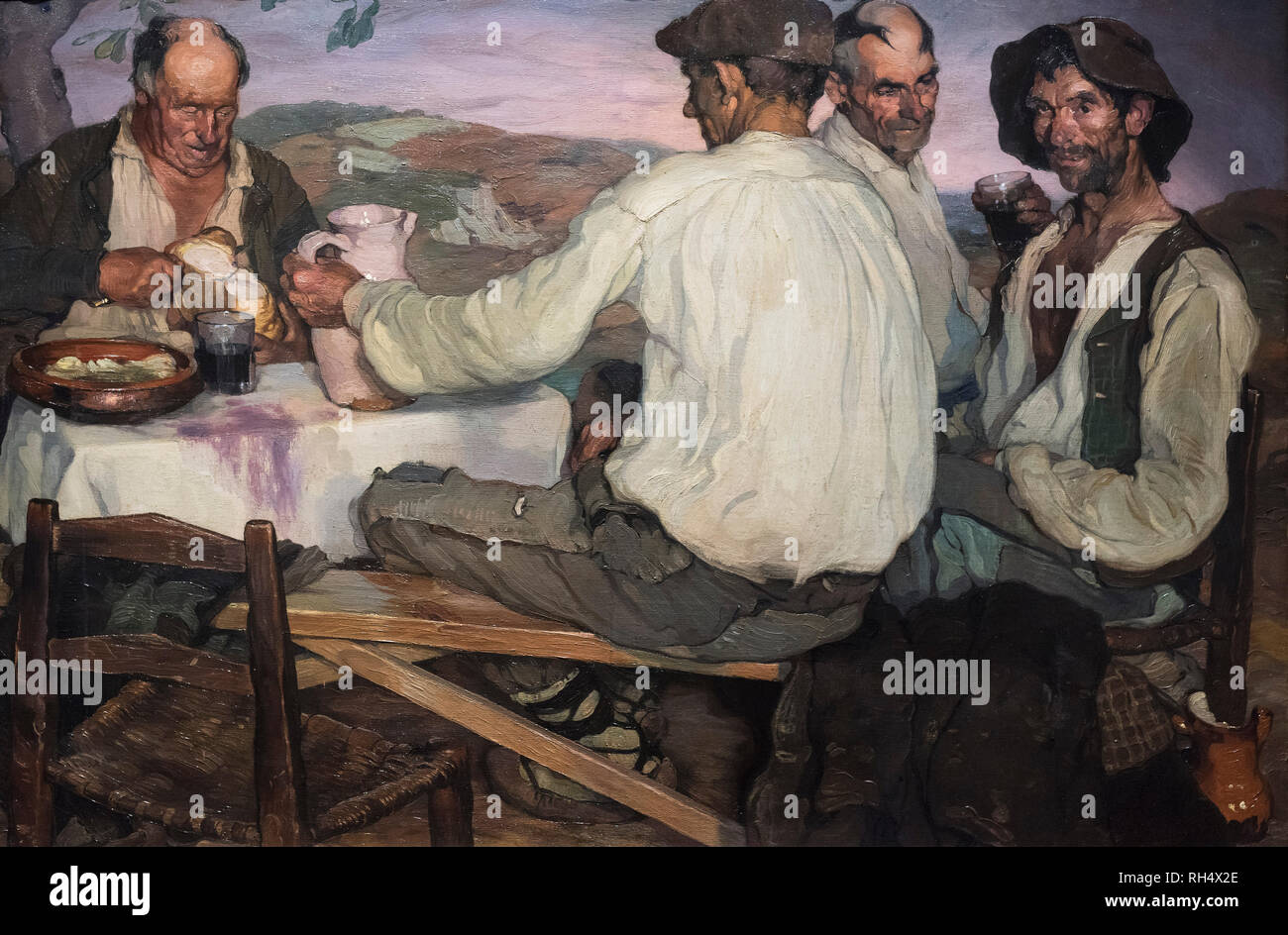 Ignacio Zuloaga (1870-1945), Spanish Farmers, 1905. Spanische Bauern. Stock Photo