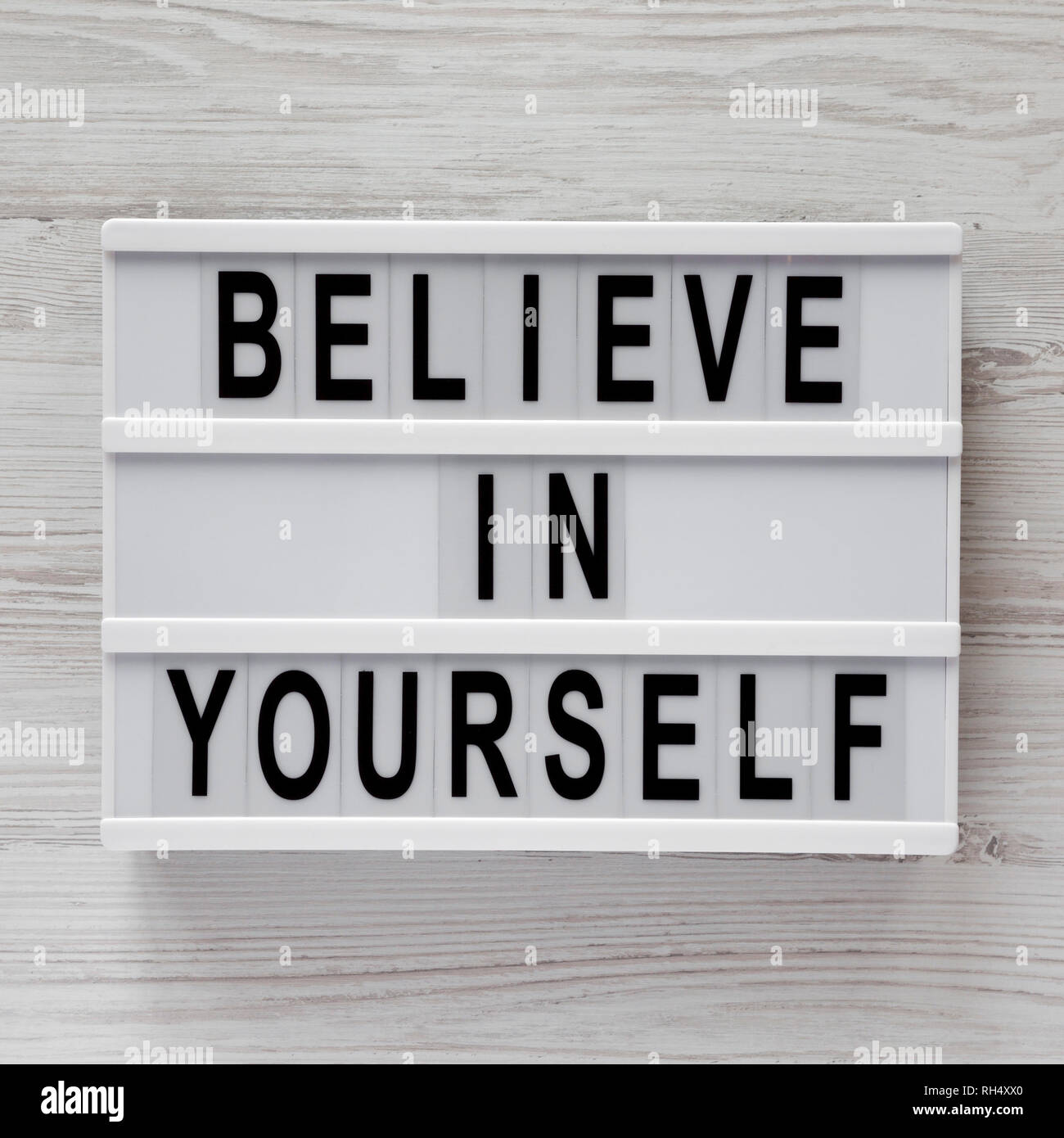 Believe in yourself hi-res stock photography and images - Alamy