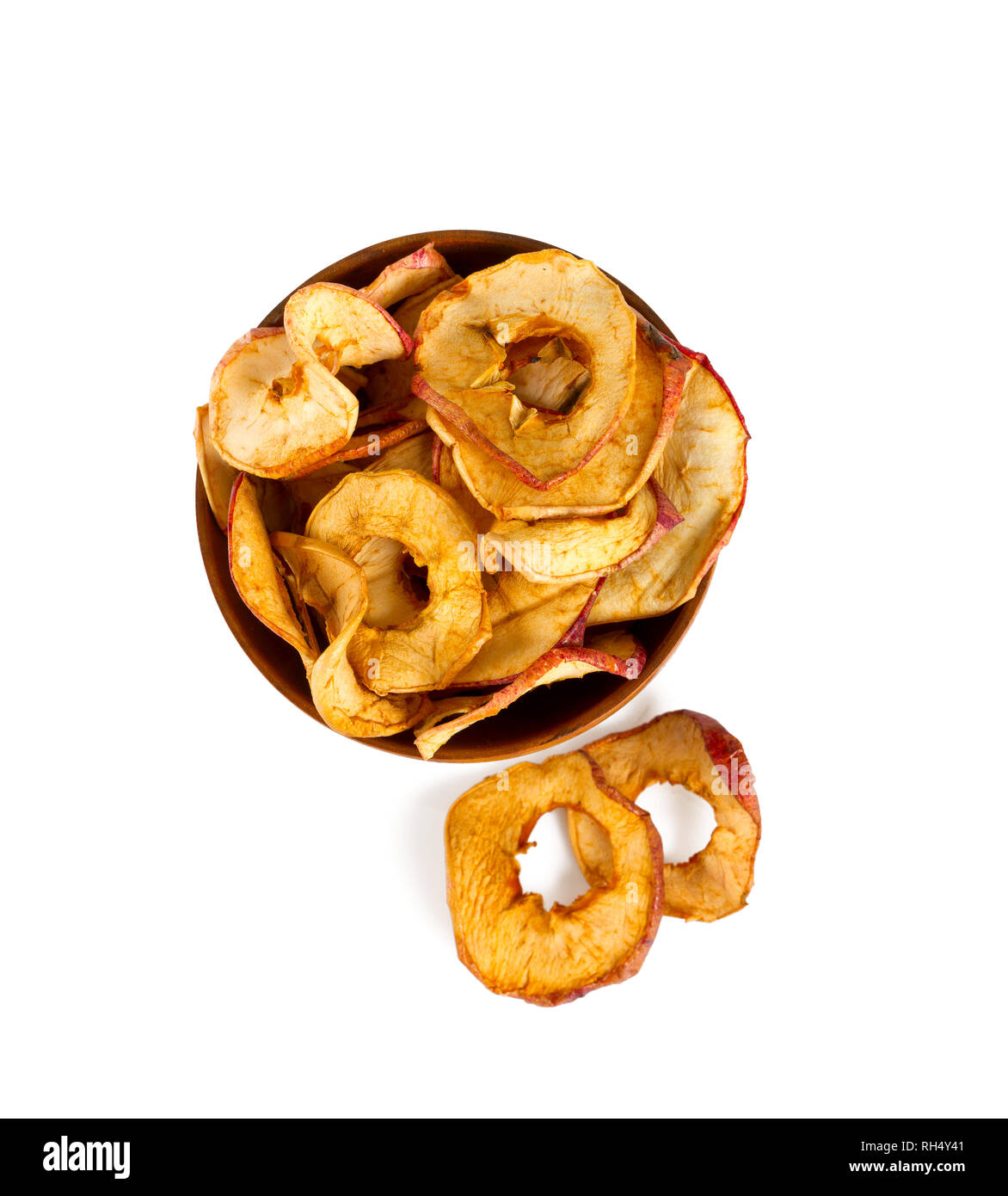 dried apples isolated on white Stock Photo Alamy