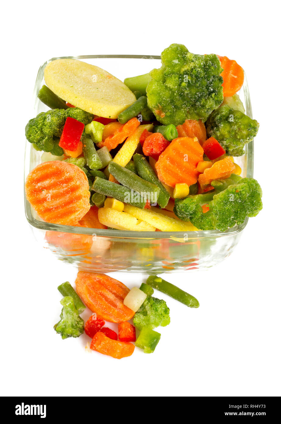 Broccoli and green been stir fry Cut Out Stock Images & Pictures - Alamy