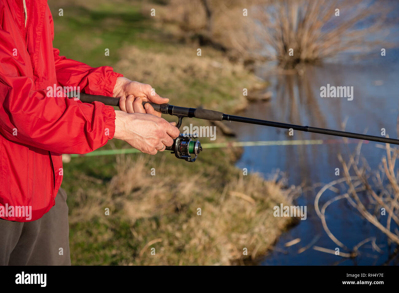 Man holding river fish hi-res stock photography and images - Page