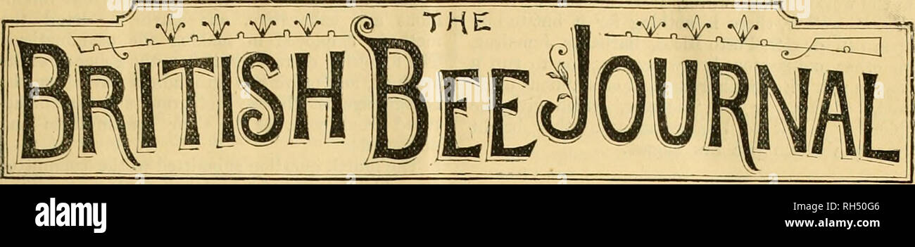 . British bee journal &amp; bee-keepers adviser. Bees. 1333^. Communications to the Editor to be addressed ' Stkangeways' Printing Office, Tower Street, St. Martin's Lane, w.c.' [No. 16-2. Vol. XIII.] JANUARY 15, 1885. [Published Foutnightly.] fflbxtaxml, Maxim, &amp;t. SUGAR FOR BEE-FEEDING. There are constant questions on this subject in the Journal, which show that much uncertainty prevails upon the best sugar for bee-feeding, and a Few remarks upon it may therefore be useful. Sugar for table use may be roughly divided into the two main classes of raw and refined, and the latter is, of cour Stock Photo