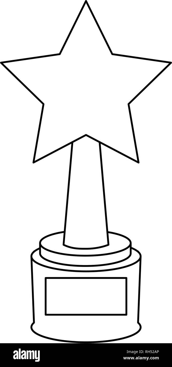 Star award symbol black and white Stock Vector Image & Art Alamy