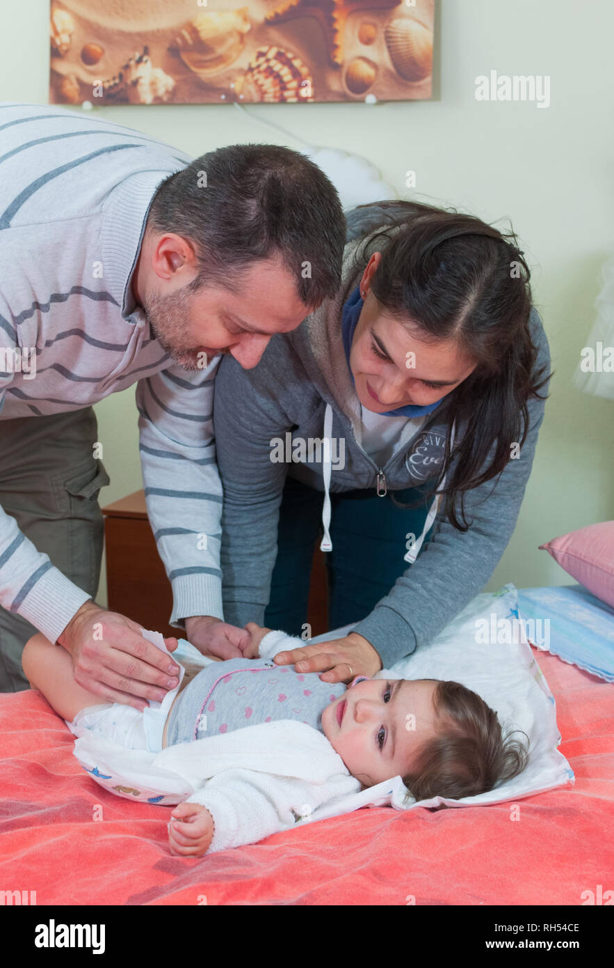 Diaper change girl hi-res stock photography and images - Alamy