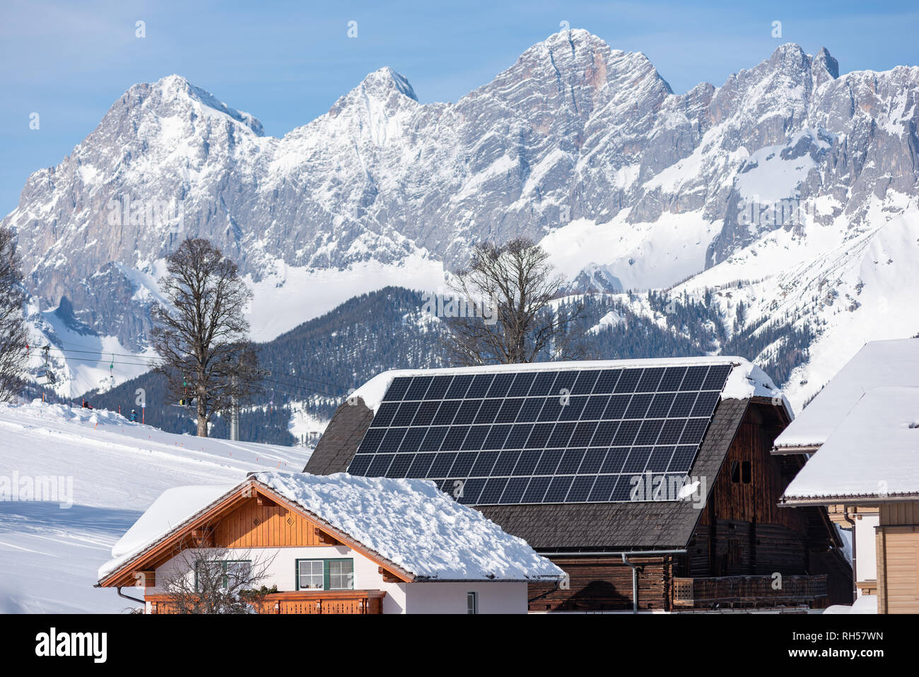 Solar Panel Photovoltaic Panels Pv On A House Roof