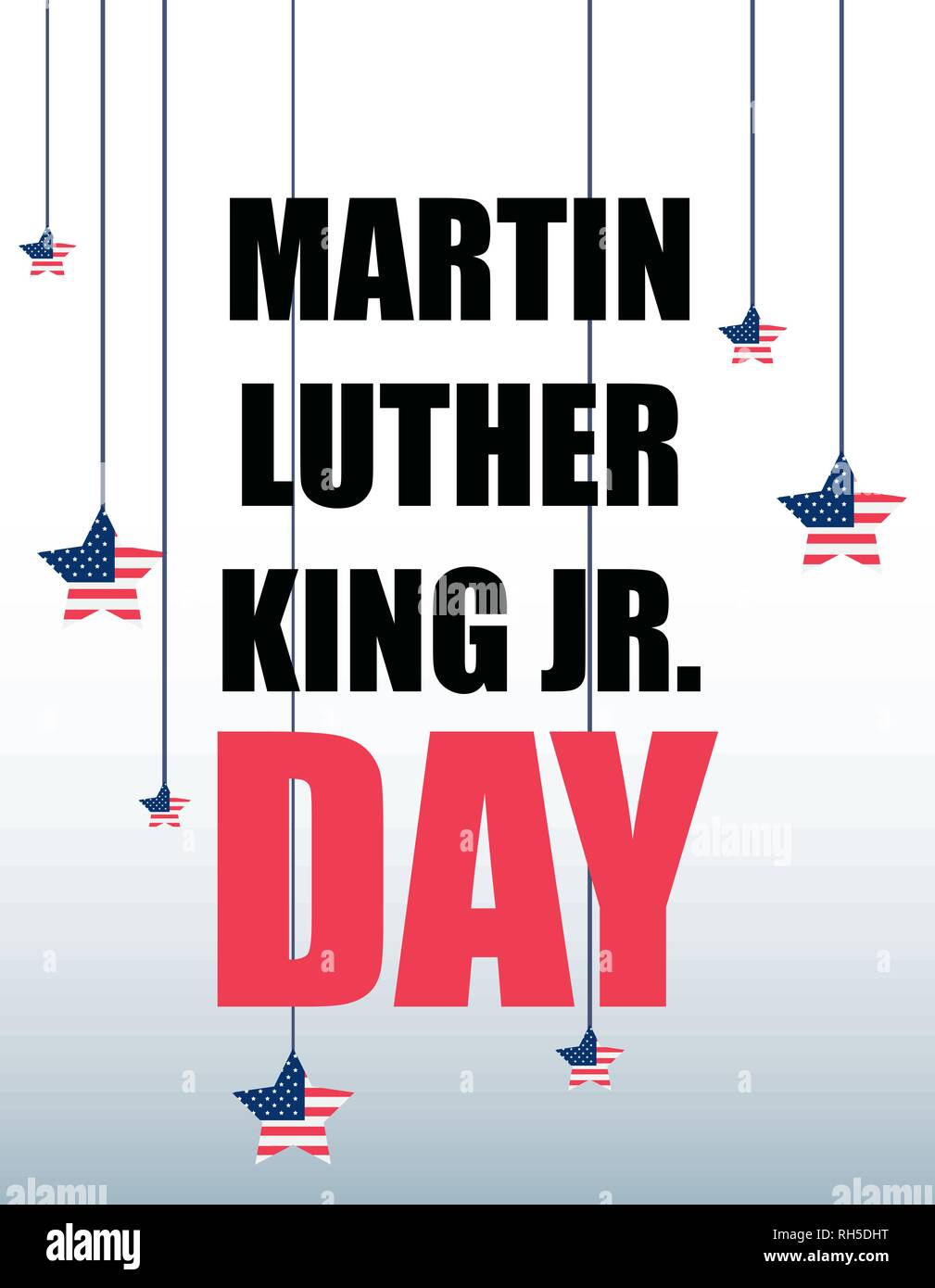 martin luther king jr day poster vector illustration Stock Vector Image ...