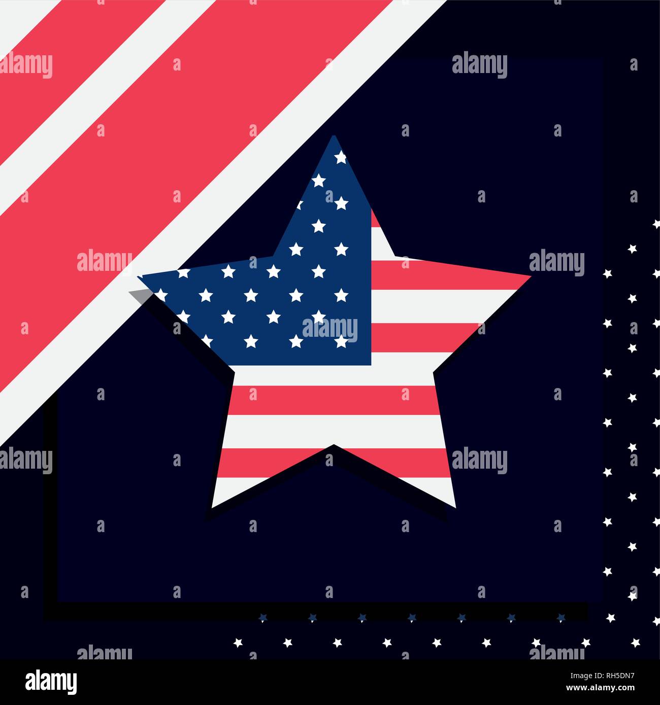 American Flag Star Patriotic Symbol Vector Illustration Stock Vector Image And Art Alamy 3434