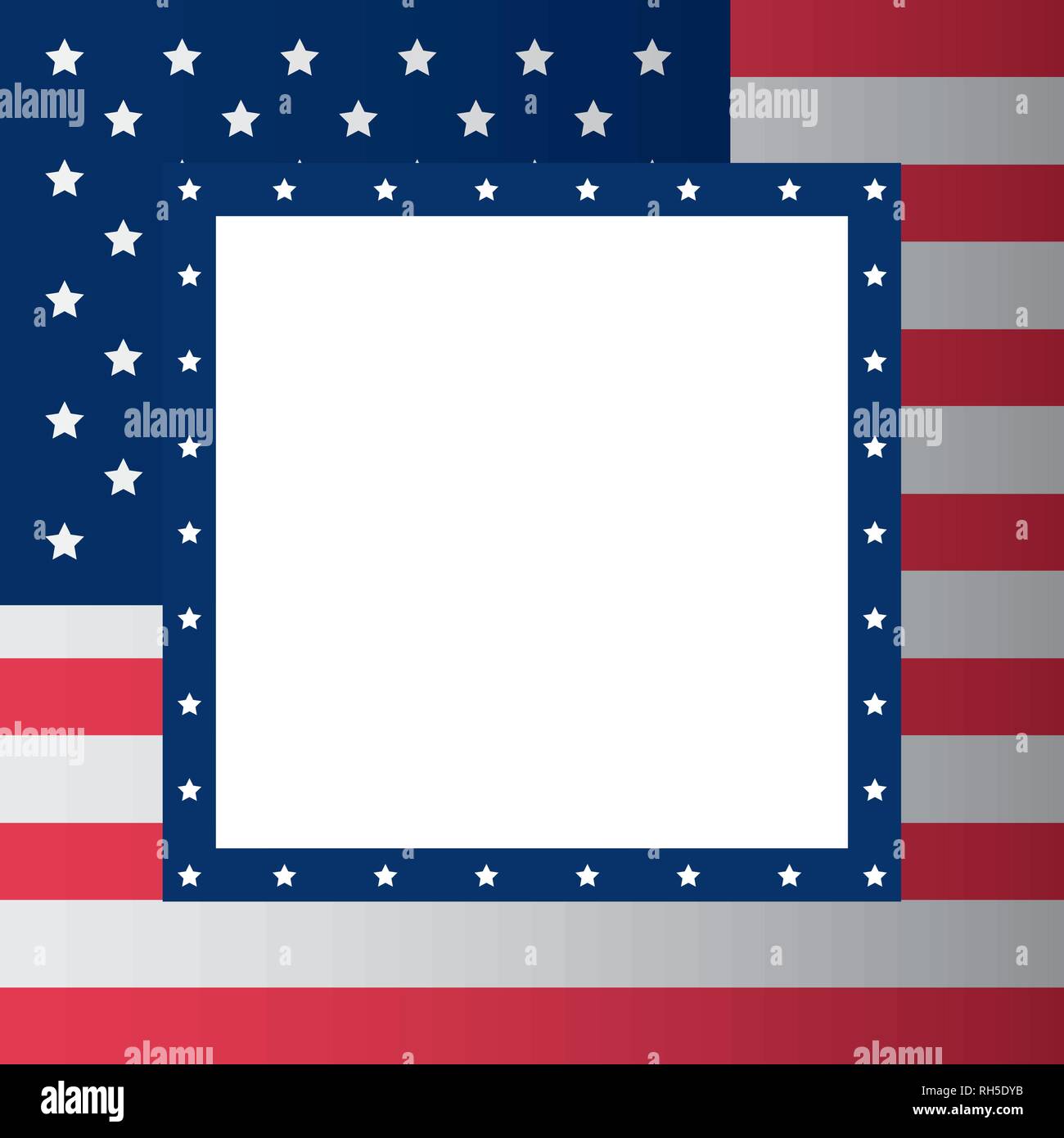 american flag national frame background vector illustration Stock ...