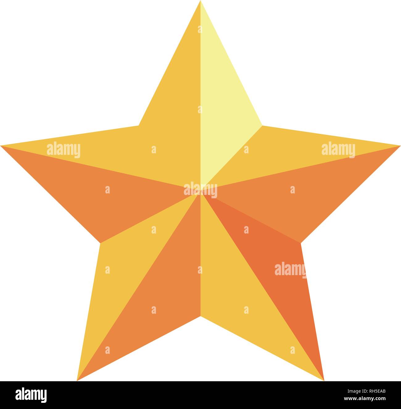 golden star symbol on white background vector illustration Stock Vector ...
