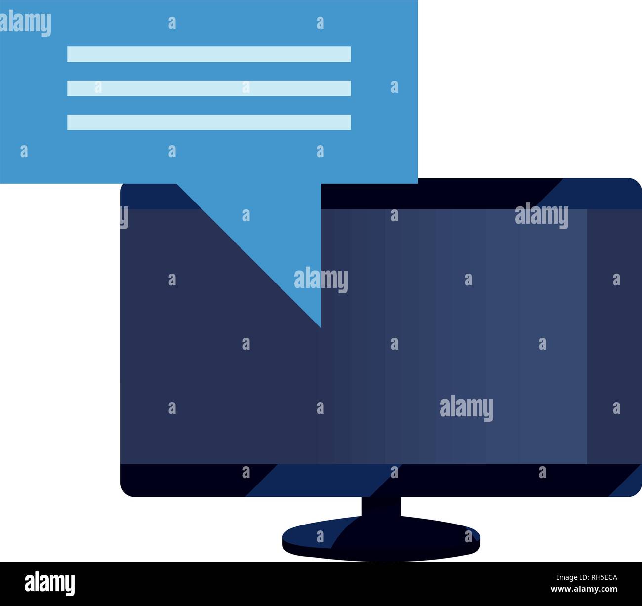 computer digital message protection copyright vector illustration Stock ...