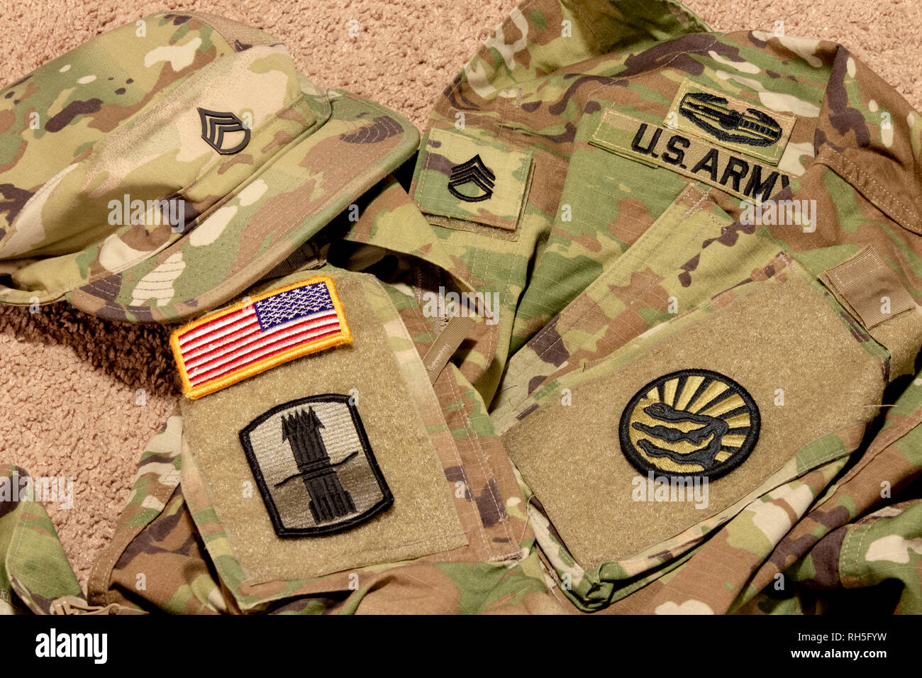 Soldiers Uniform Stock Photo