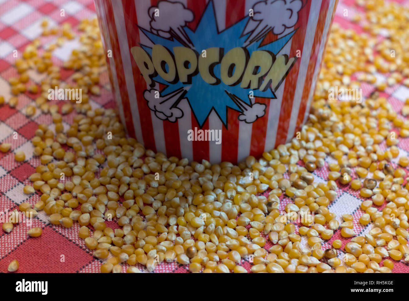 popcorn and corn seed Stock Photo