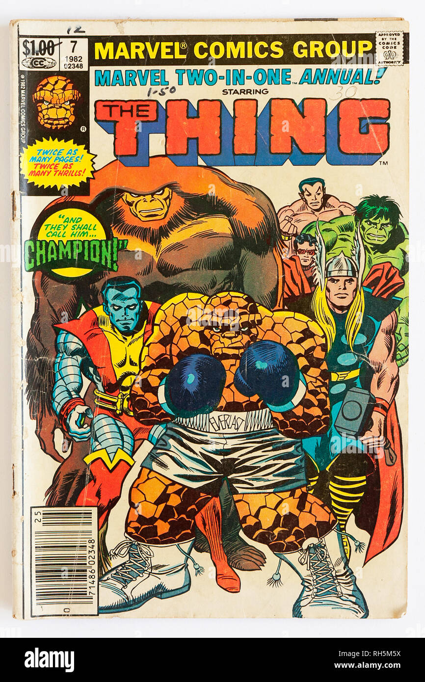 Marvel comics cover hi-res stock photography and images - Alamy