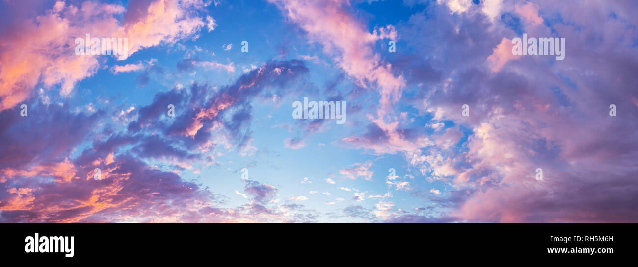 Beautiful evening cloudy sky hi-res stock photography and images - Alamy