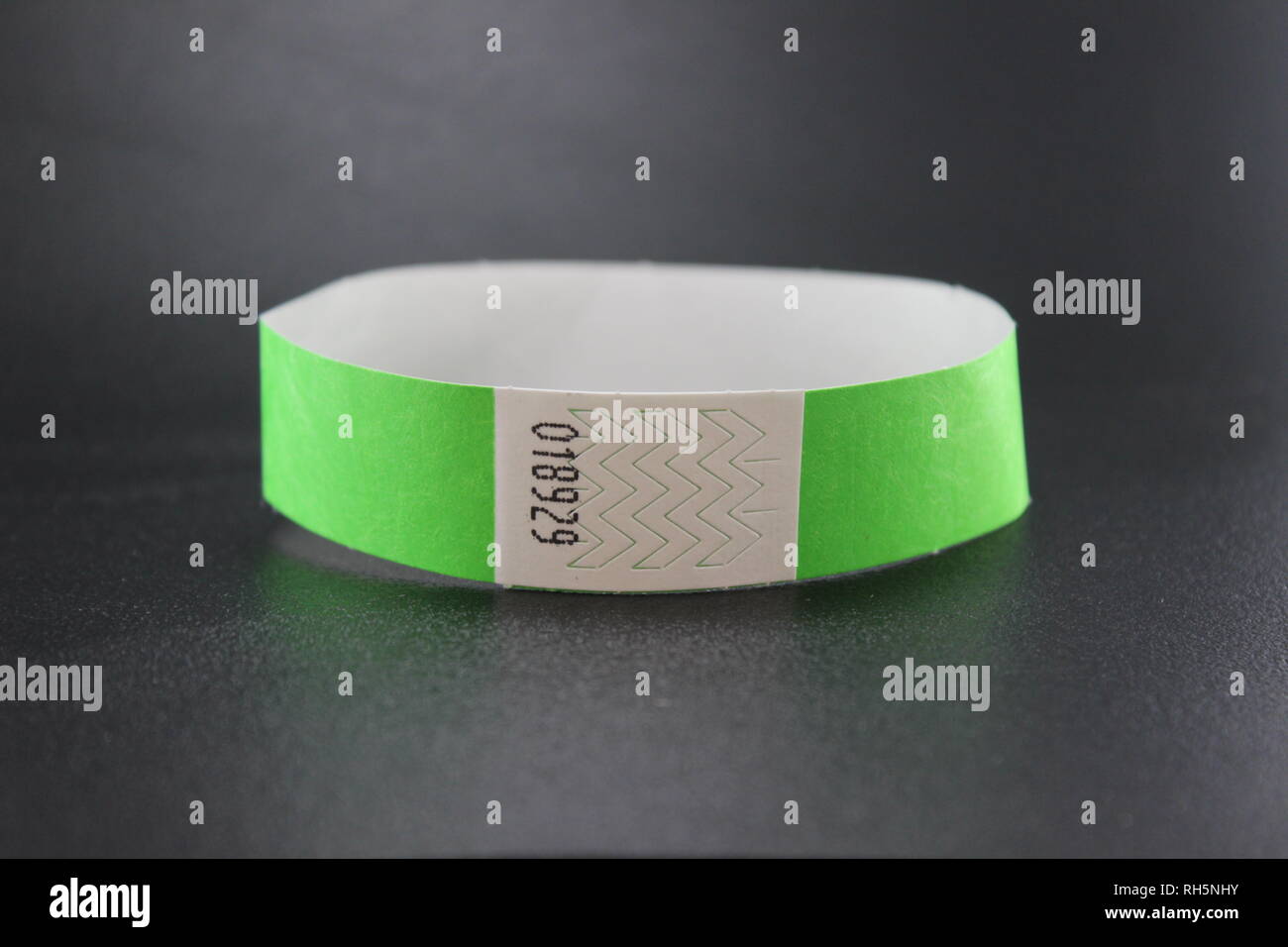 Colorful Green Tyvek wristbands for concerts, events and music