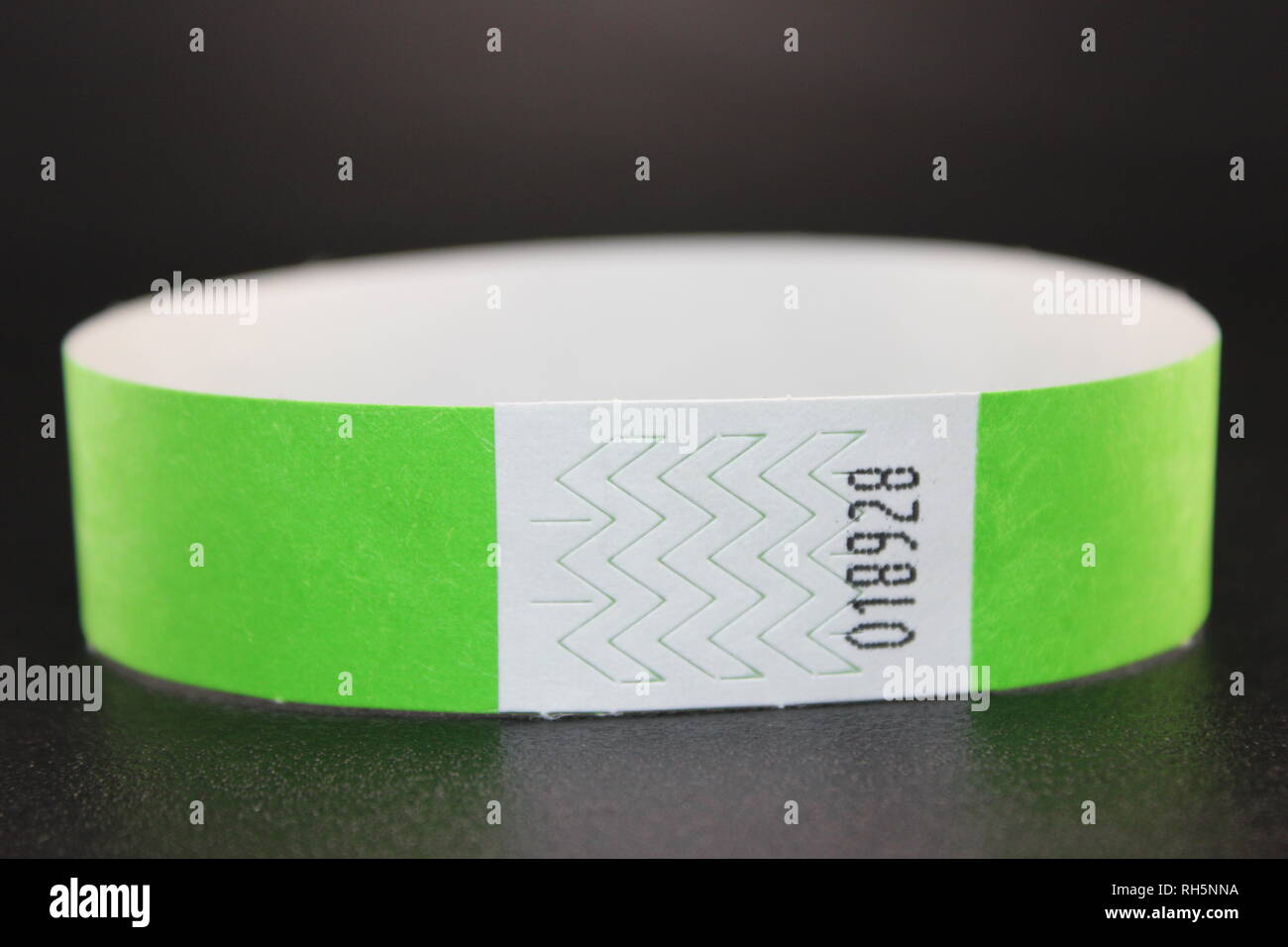 Colorful Green Tyvek wristbands for concerts, events and music