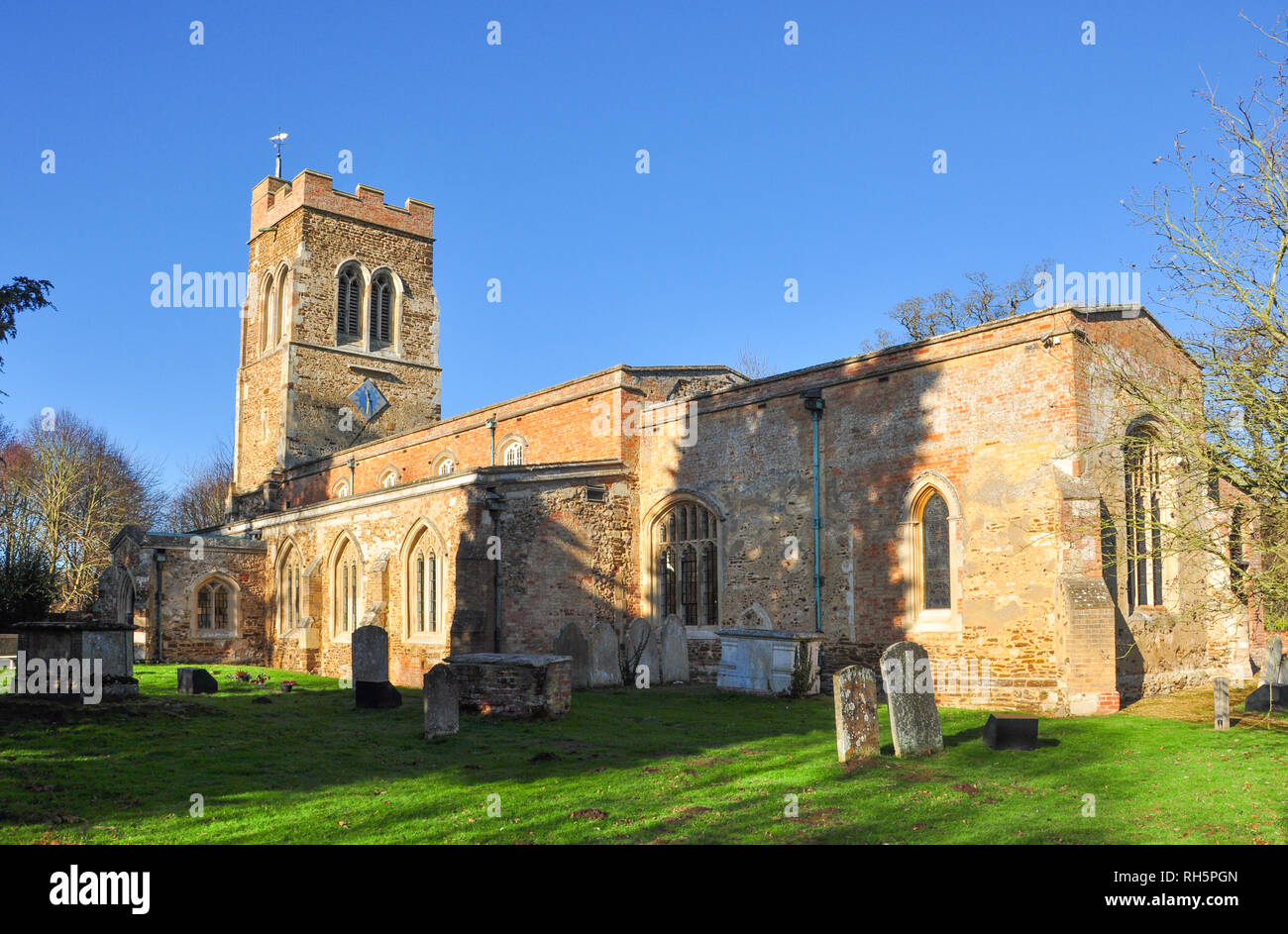 All Saints Parish Church, Southill, Bedfordshire, England, UK Stock