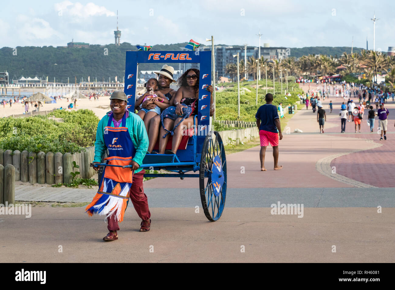 Durban rickshaw hi-res stock photography and images - Alamy
