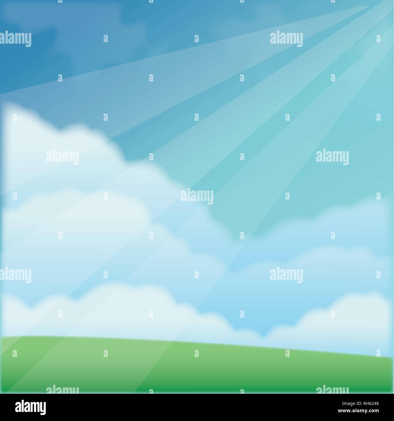 beautiful landscape drawing Stock Vector Image Art Alamy