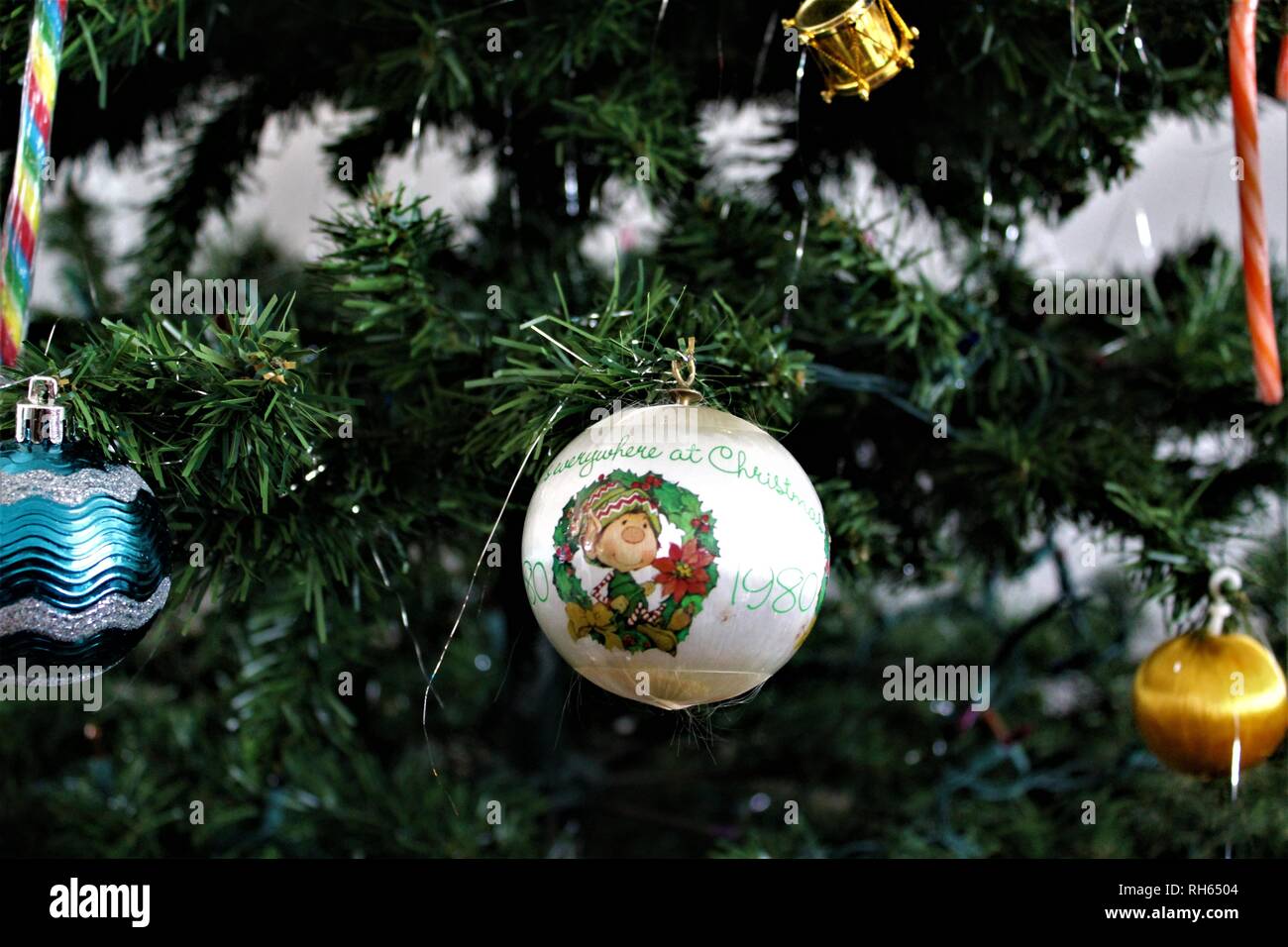 Christmas 1980 ornament Stock Photo